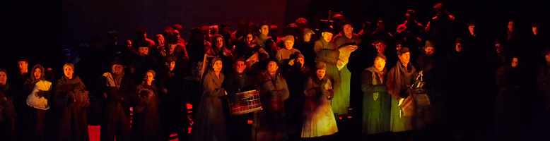 The COC Chorus in War and Peace. Photo: Michael Cooper &copy; 2008